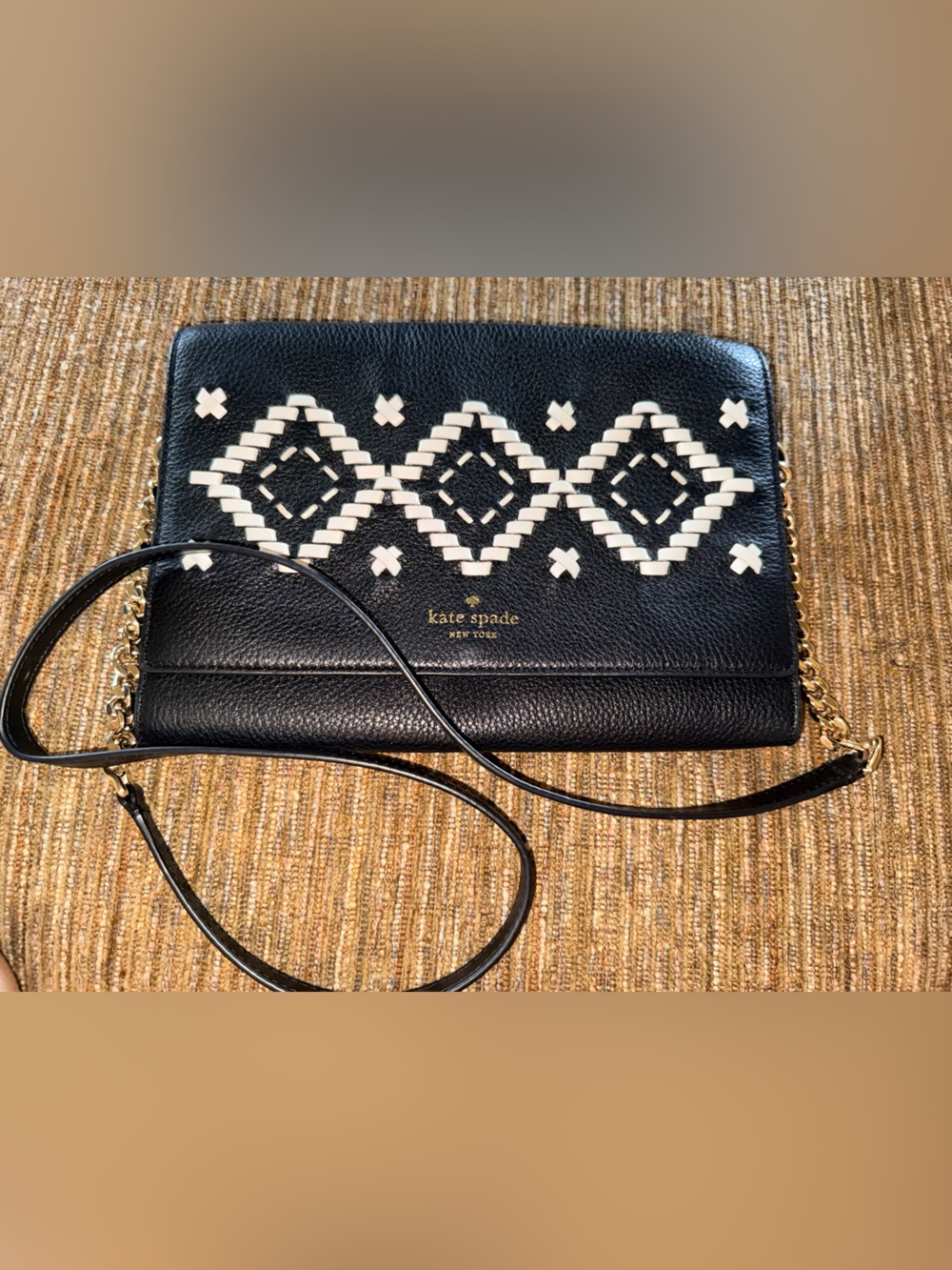 Kate Spade Black Leather Crossbody